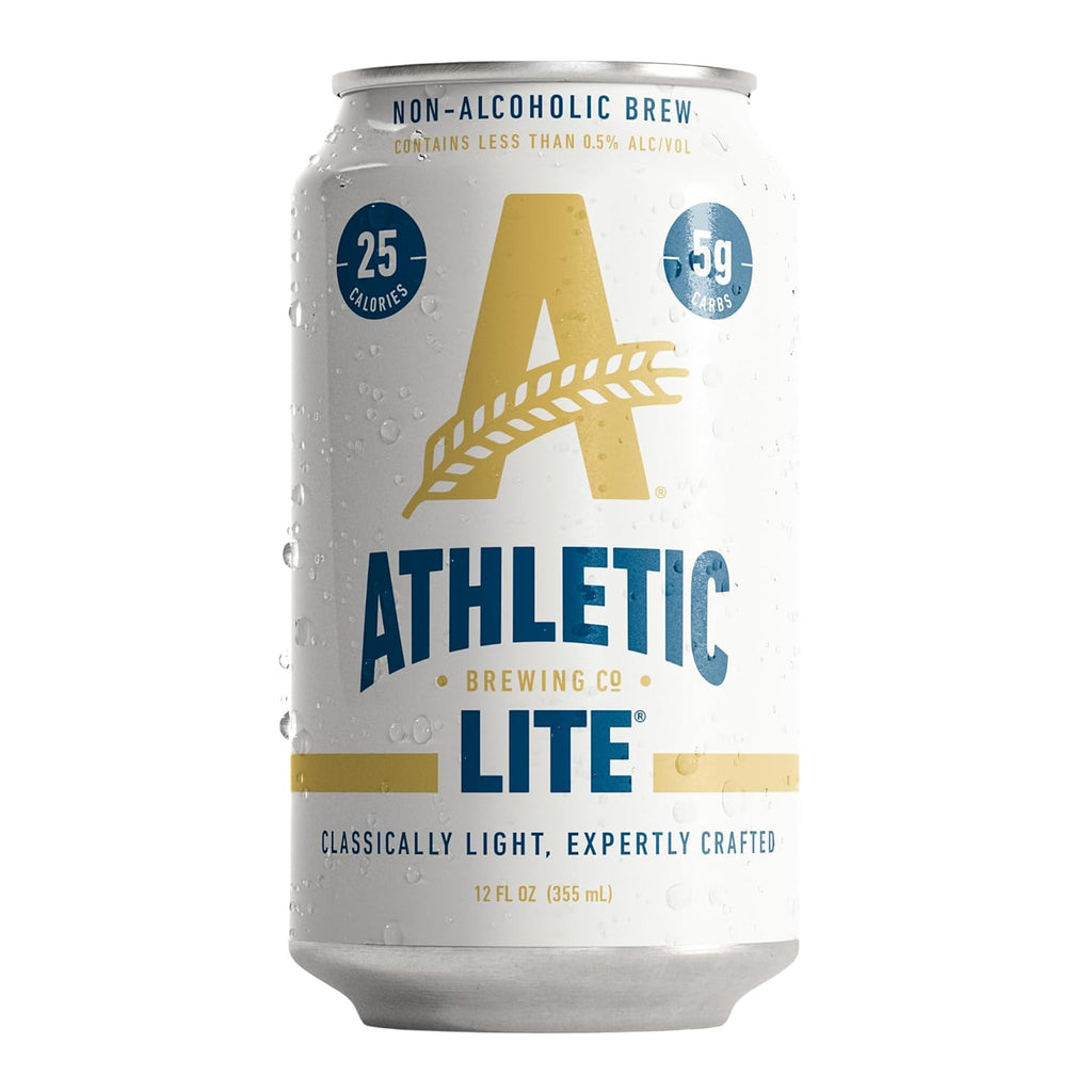 Craft non-alcoholic beer, low-carb light beer, 12-pack, 12 fluid ounces per can